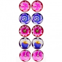 Fair Trade Orchid/Flower Candles